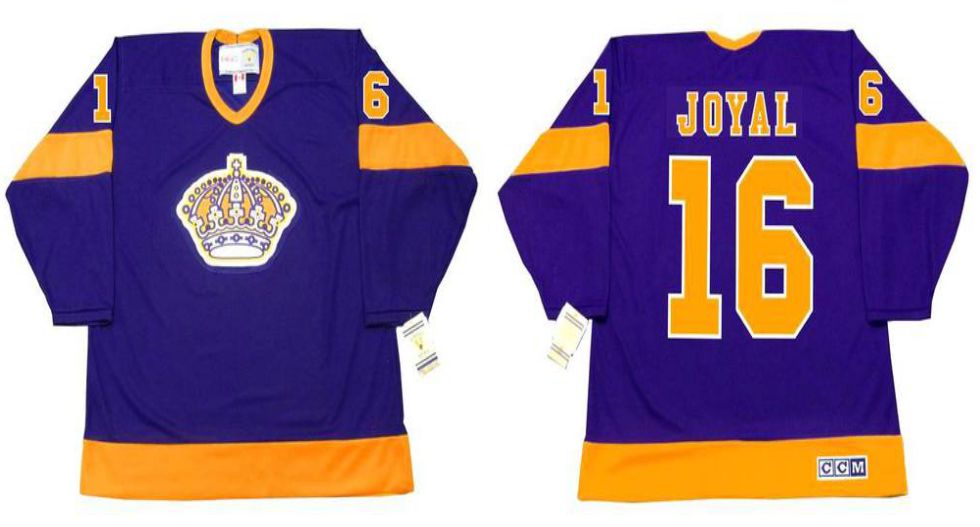 2019 Men Los Angeles Kings #16 Joyal Purple CCM NHL jerseys